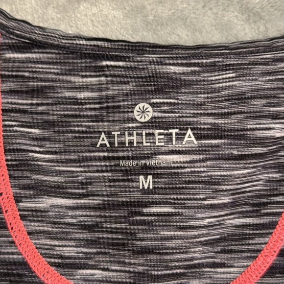Athleta breathe active ruched tank women’s athleta tank size medium zip‎ pocket - Picture 2 of 8